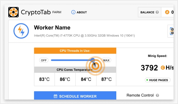 CryptoTab Browser - Easy way for Bitcoin Mining